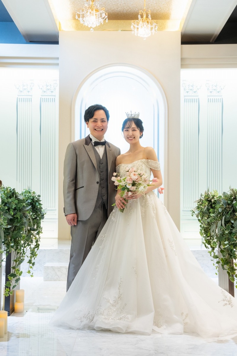 チャペルに素敵な笑顔で