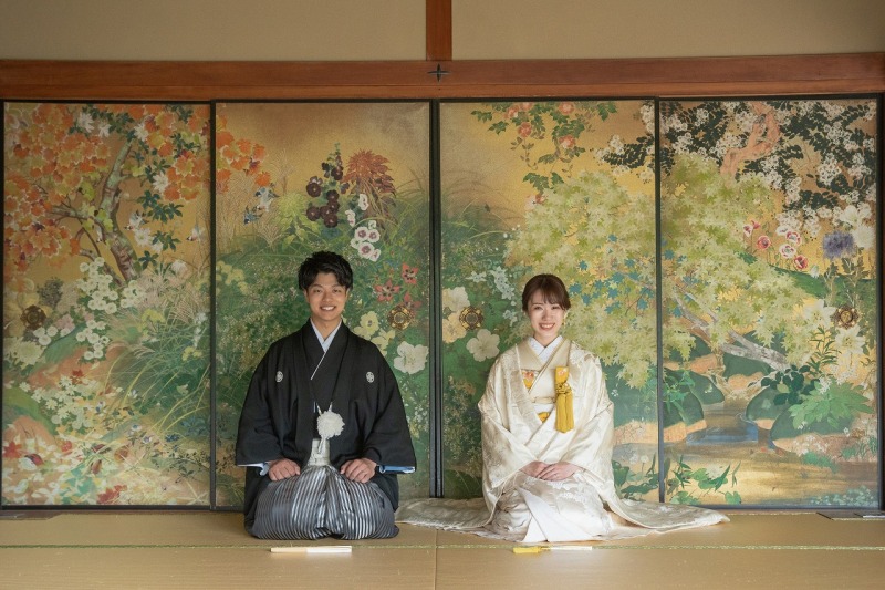 お正座でにっこり