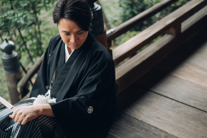 和装でクールにソロショット