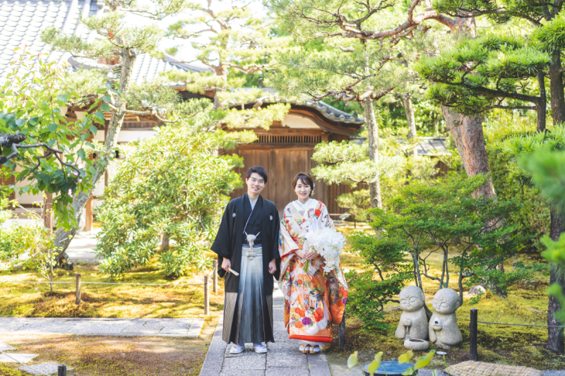 緑豊かな大雄院にて