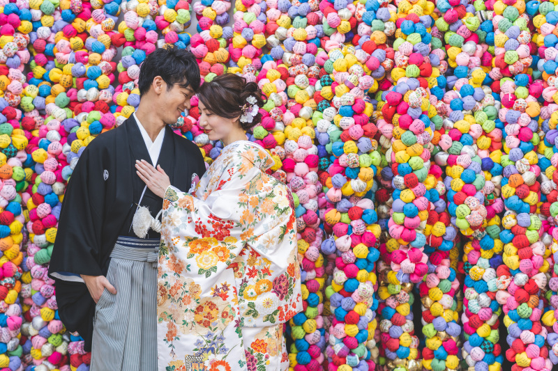 フォトジェニックな一枚を、八坂庚申堂のくくり猿