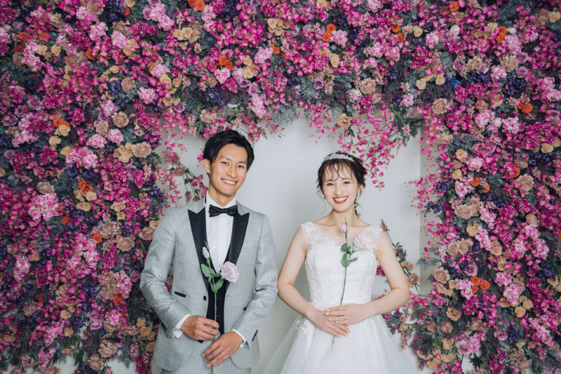 一番人気のフラワーウォール