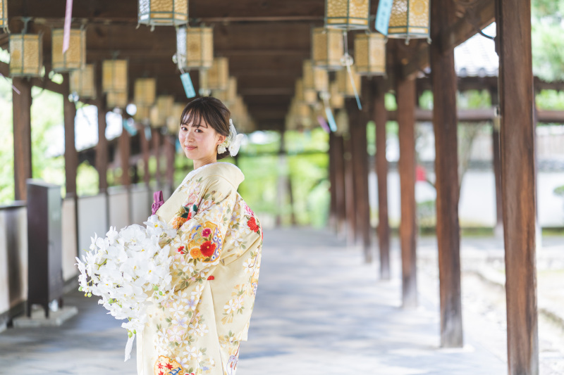 色打掛にチェンジして