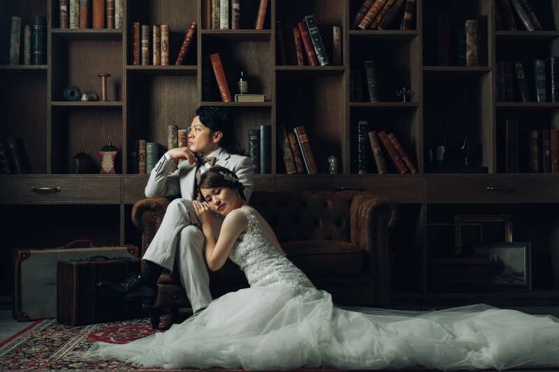 アンティークな書斎で