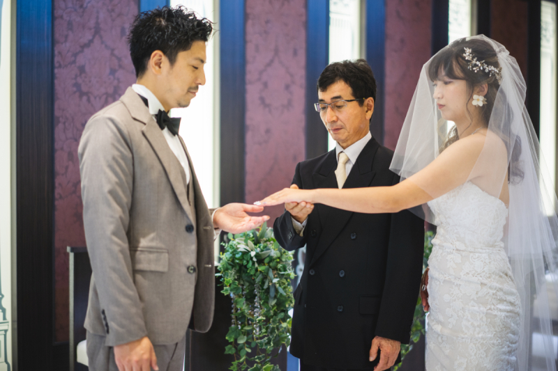 お父様と一緒にバトンタッチシーンを