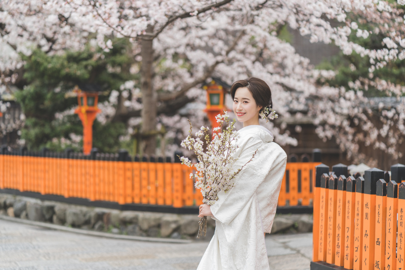 和装【桜】ロケーション×韓国フォトスタジオ