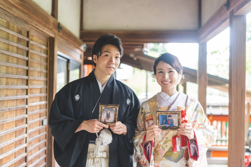 小さいころのお二人と一緒に