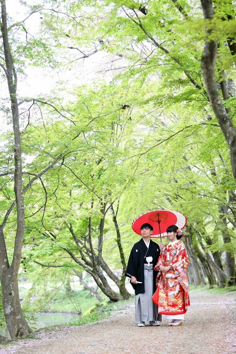 大覚寺の池エリアにて