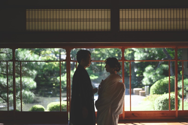 和装ロケーション(白河院)× 洋装スタジオ