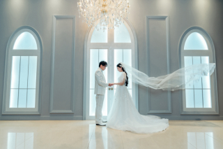 和装ロケーション×洋装スタジオフォト