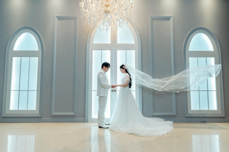 和装ロケーション×洋装スタジオフォト