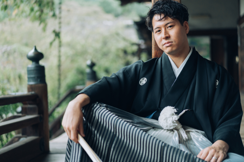 いつもより少しクールに、ご新郎様もソロショット