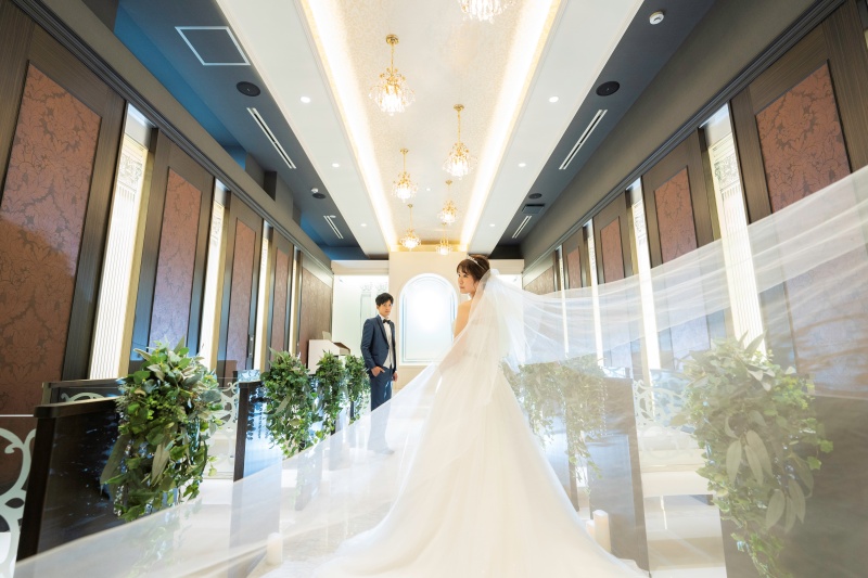 広がるロングベール