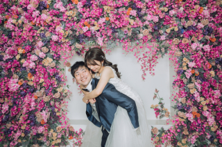 和装ロケーション×洋装スタジオフォト