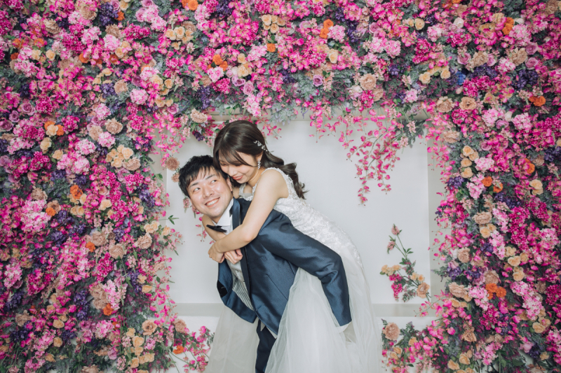 和装ロケーション×洋装スタジオフォト