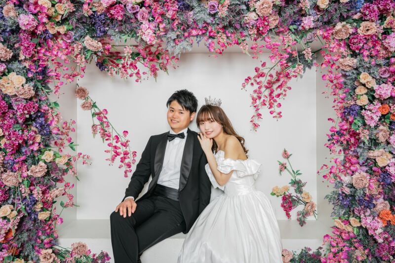 フラワーウォールのなかで