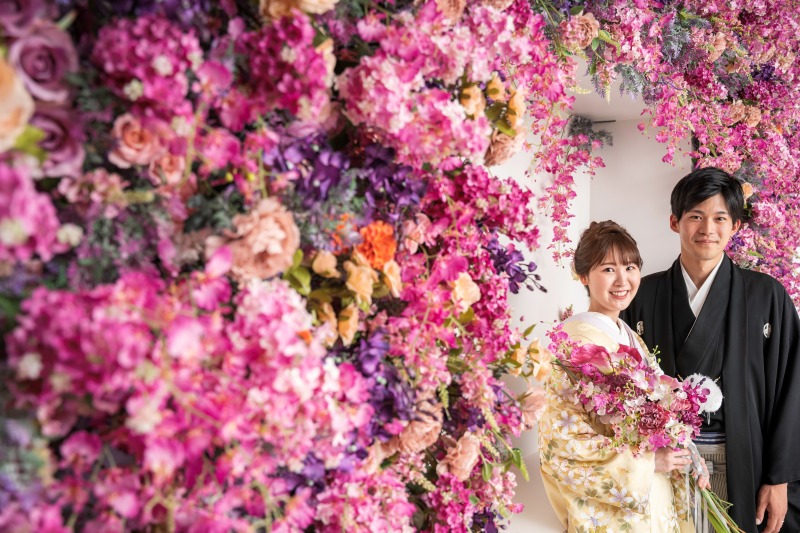 フラワーウォールを別角度から