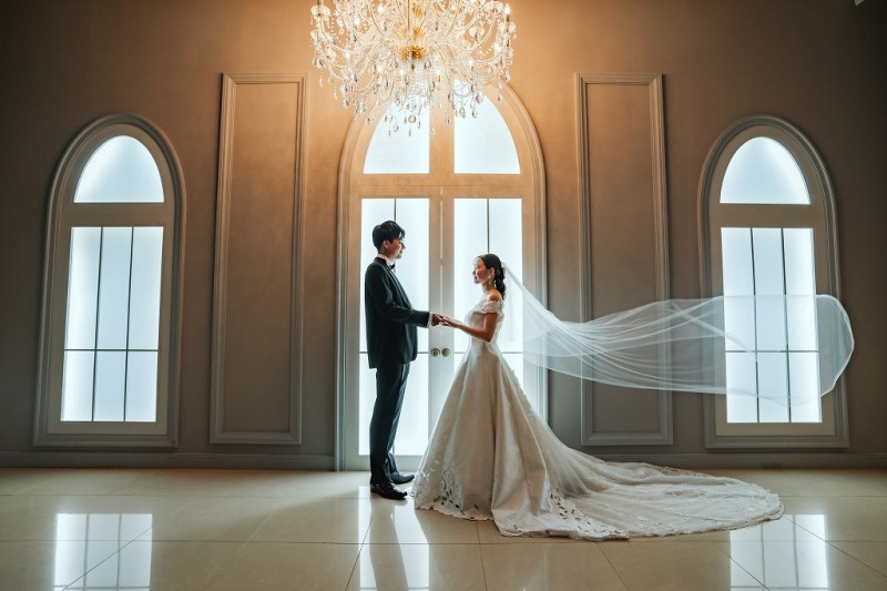 エントランスでの撮影