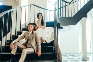 和装ロケーション×洋装スタジオフォト【嵐山×スタジオリシアン】