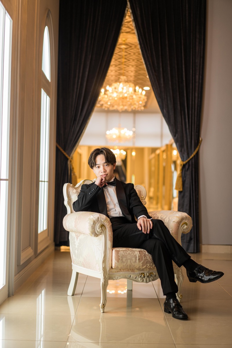 ソファを使ってキリッと