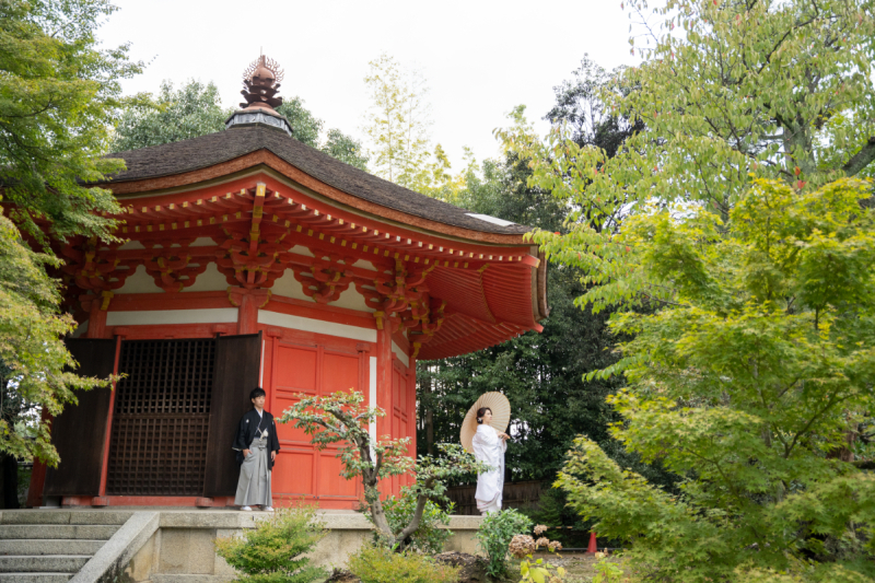 和装ロケーションは東福寺にて撮影！鮮やかな愛染堂