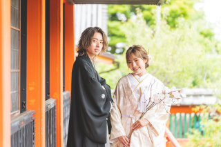 和装ロケーションフォト×洋装スタジオフォト