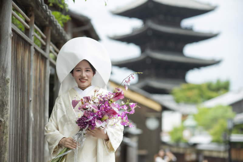 綿帽子でさらに美しく