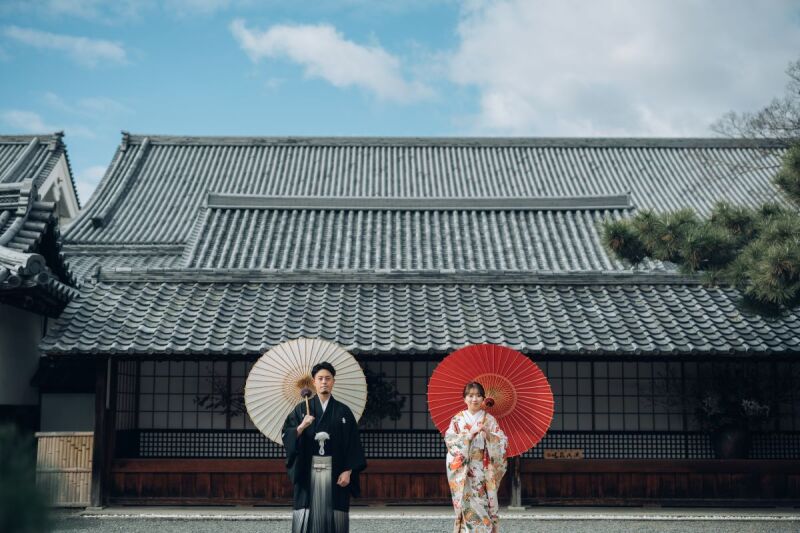 青空と番傘
