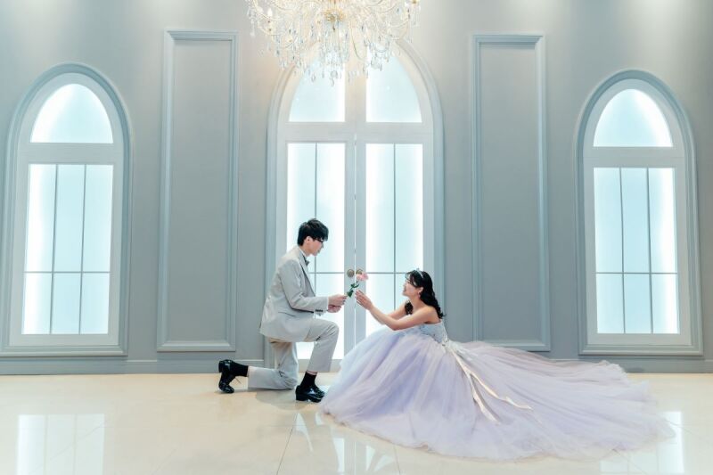 ブーケをプレゼント