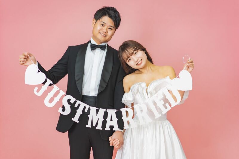 ピンク×ホワイト