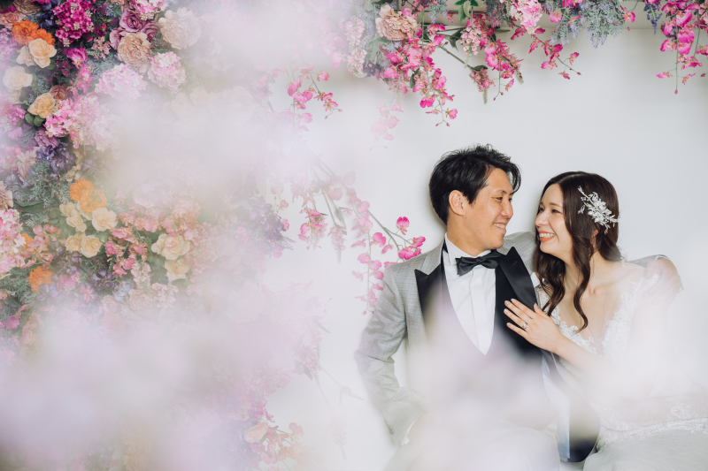 人気のフラワーウォールもアレンジ