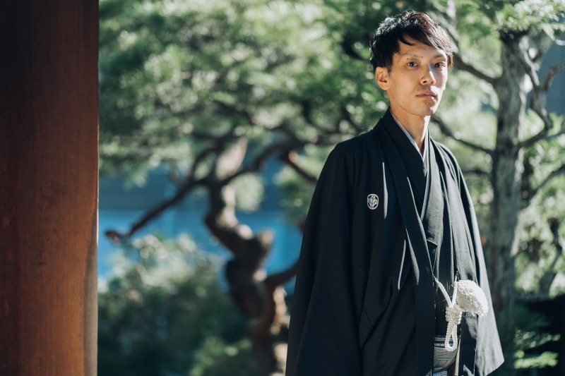 格別な新郎様のソロショットを