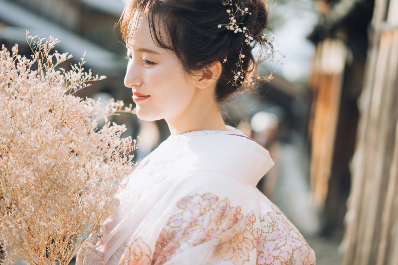 柔らかな日差しと新婦様ソロ