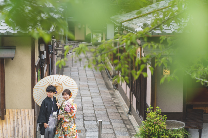 京都八坂ロケーション&洋装スタジオフォト