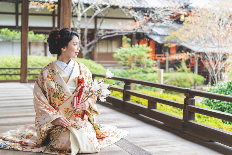 しっとりとご新婦様のソロショットを