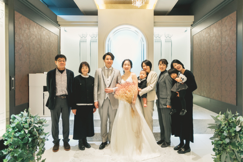 幸せいっぱいの家族フォト