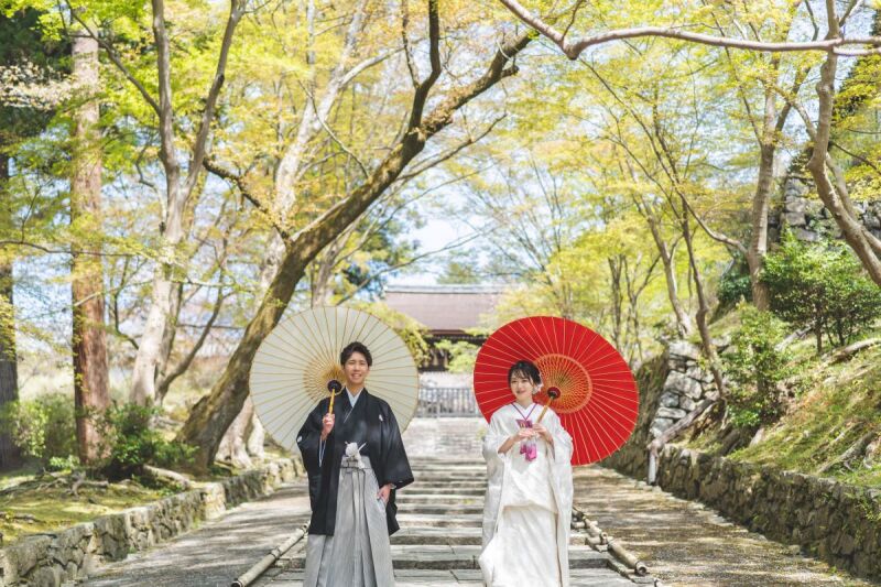 緑生い茂るなかに