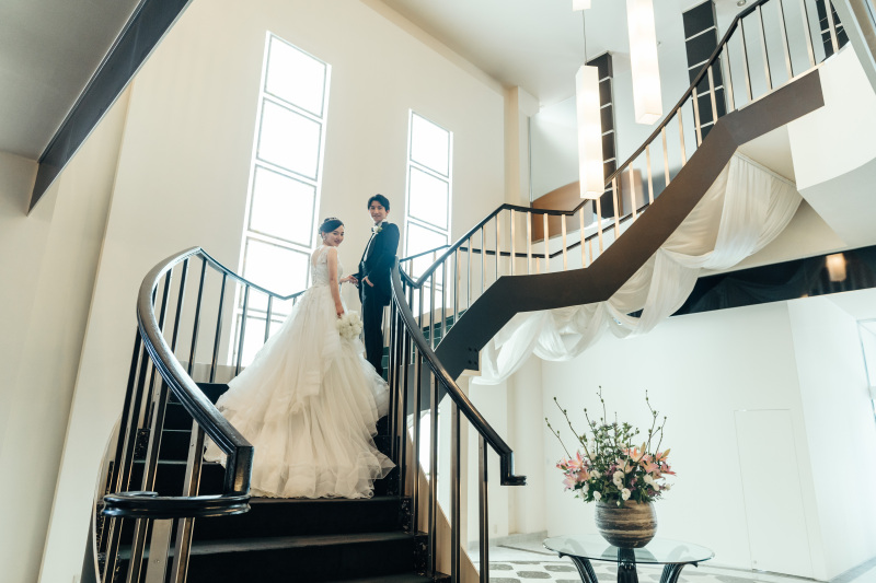 大階段での王道ショット