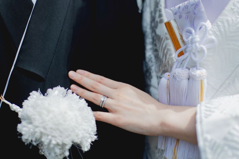 お手元をアップで