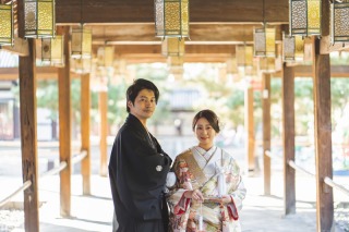 和装ロケーション（萬福寺）×洋装スタジオ
