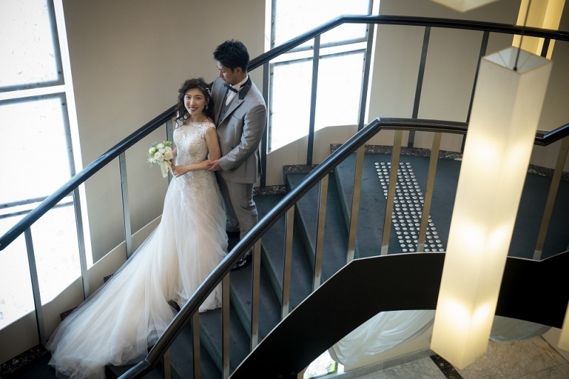 大きな螺旋階段