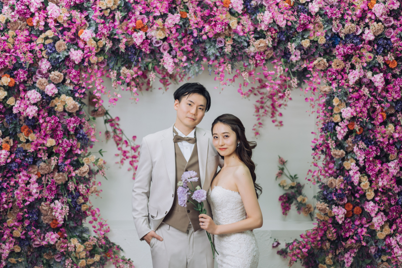 流行に敏感な花嫁注目のフラワーウォール♡