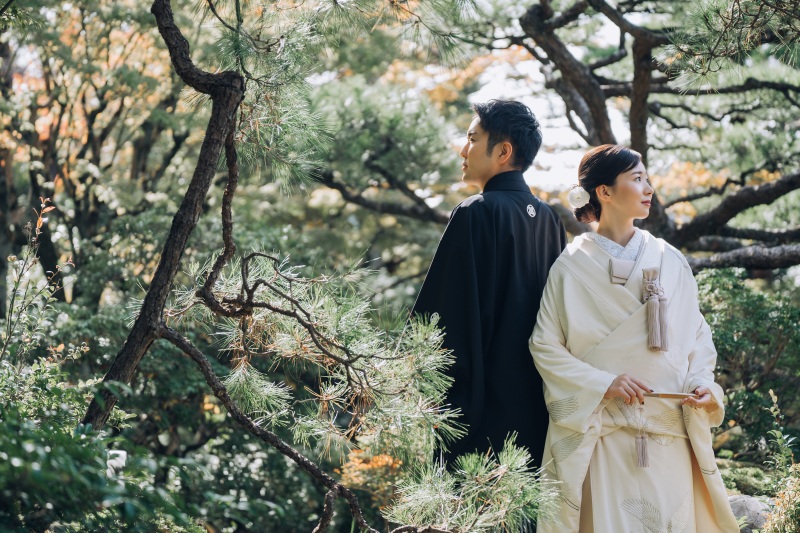 風景に馴染む和装姿