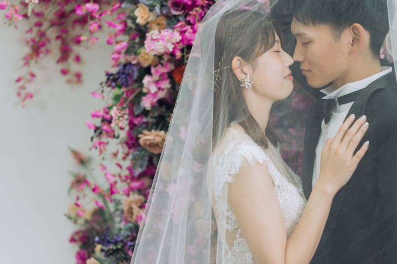 洋装スタジオフォト×和装ロケーションフォト