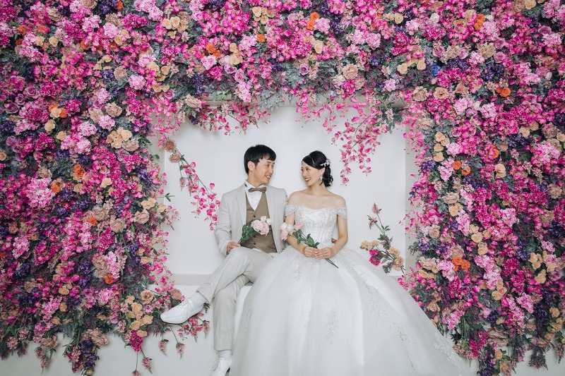 フラワーウォールのお二人