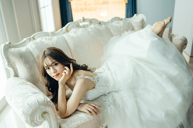 ご新婦様のソロショットは可愛らしく