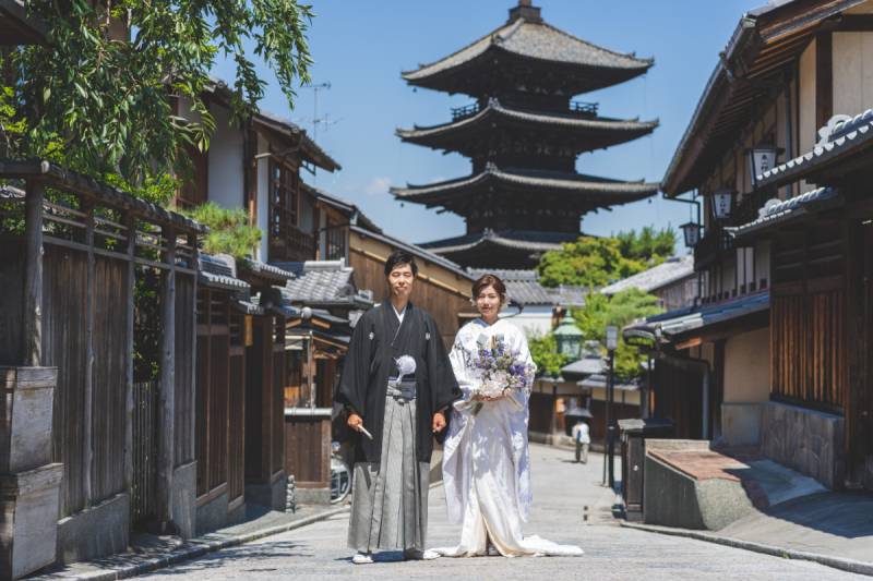 京都のシンボルエリアにて