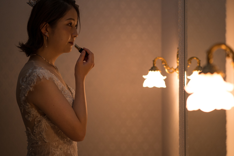 撮影前のご準備、メイクシーンをシネマチックに