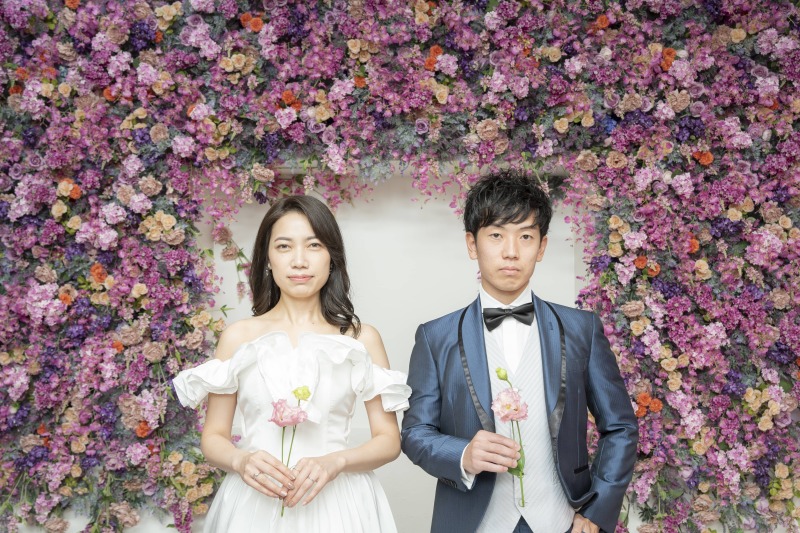 画面一杯の花に包まれて