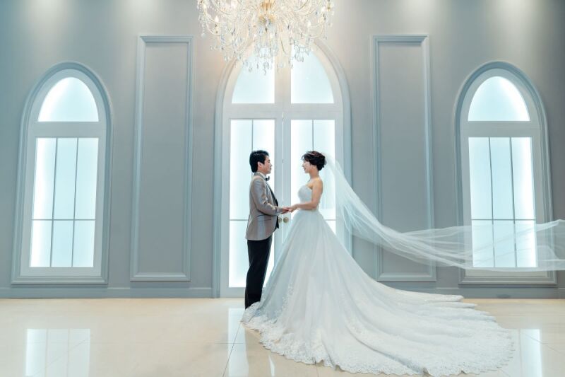 流れるベールに魅了